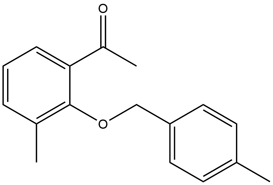 1-[3-Methyl-2-[(4-methylphenyl)methoxy]phenyl]ethanone,1226239-35-5,结构式