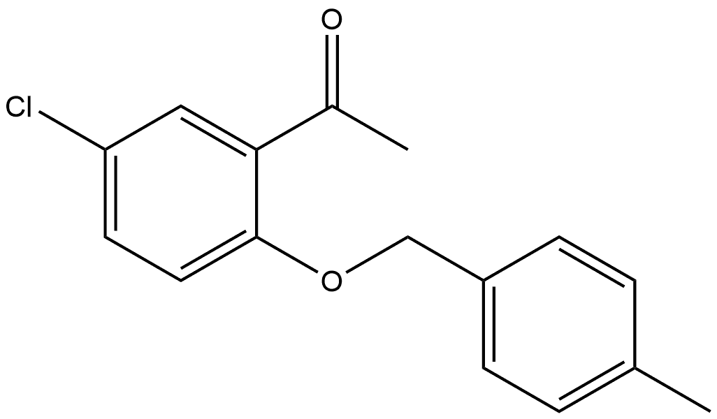 1-[5-Chloro-2-[(4-methylphenyl)methoxy]phenyl]ethanone Structure