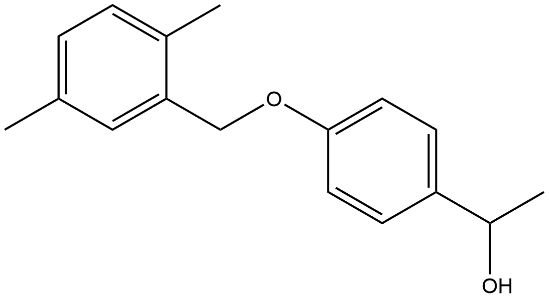 4-[(2,5-Dimethylphenyl)methoxy]-α-methylbenzenemethanol,1226299-54-2,结构式