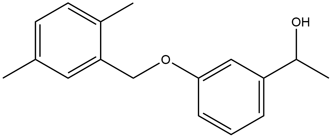 3-[(2,5-Dimethylphenyl)methoxy]-α-methylbenzenemethanol,1226299-59-7,结构式