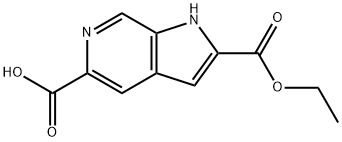 1H-Pyrrolo[2,3-c]pyridine-2,5-dicarboxylic acid, 2-ethyl ester Structure