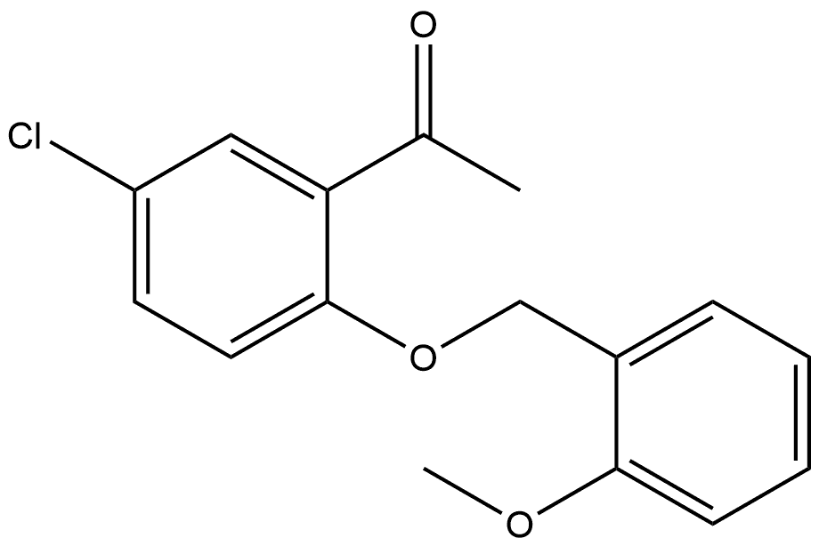 1-[5-Chloro-2-[(2-methoxyphenyl)methoxy]phenyl]ethanone|