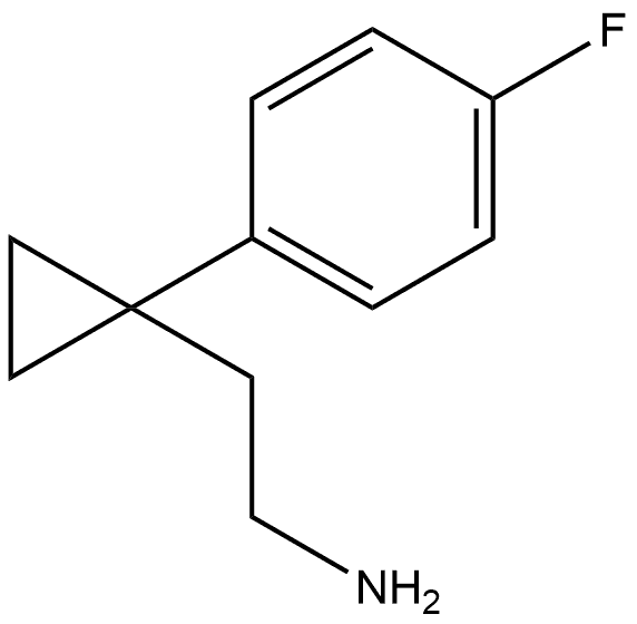 1-(4-Fluorophenyl)cyclopropaneethanamine 化学構造式