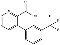 3-(3-(Trifluoromethyl)phenyl)picolinic acid Structure