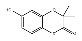 7-羟基-2,2-二甲基-2H-苯并[B][1,4]恶嗪-3(4H)-酮, 1226424-90-3, 结构式