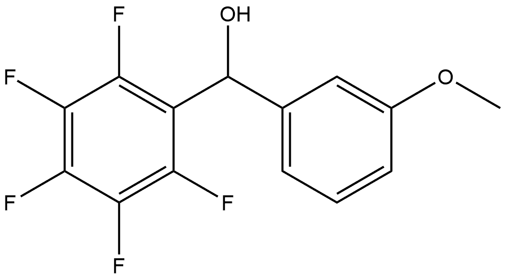 (3-methoxyphenyl)(perfluorophenyl)methanol Structure