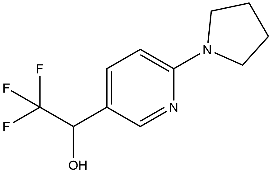 6-(1-Pyrrolidinyl)-α-(trifluoromethyl)-3-pyridinemethanol Structure