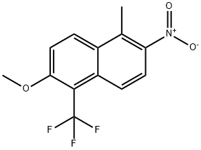 Naphthalene, 2-methoxy-5-methyl-6-nitro-1-(trifluoromethyl)-