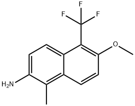 2-Naphthalenamine, 6-methoxy-1-methyl-5-(trifluoromethyl)-