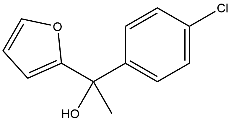 1-(4-chlorophenyl)-1-(furan-2-yl)ethanol Structure