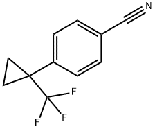 1-(4-(1-(TRIFLUOROMETHYL)CYCLOPROPYL)PHENYL)ETHAN-1-AMINE HYDROCHLORIDE 结构式