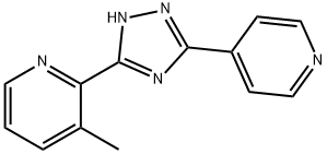 Pyridine, 3-methyl-2-[3-(4-pyridinyl)-1H-1,2,4-triazol-5-yl]- Struktur