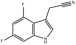 2-(4,6-Difluoro-1H-indol-3-yl)acetonitrile Structure
