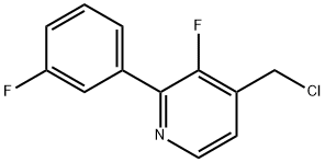 4-Chloromethyl-3-fluoro-2-(3-fluorophenyl)pyridine,1227577-17-4,结构式