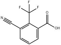 Benzoic acid, 3-cyano-2-(trifluoromethyl)- Struktur