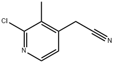 2-(2-氯-3-甲基吡啶-4-基)乙腈, 1227581-37-4, 结构式