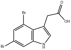 2-(4,6-Dibromo-1H-indol-3-yl)acetic acid Structure