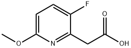 2-Pyridineacetic acid, 3-fluoro-6-methoxy- Structure