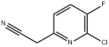 2-Pyridineacetonitrile, 6-chloro-5-fluoro- 化学構造式