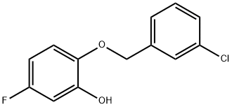 2-((3-氯苄基)氧基)-5-氟苯酚 结构式