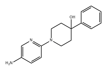 4-Piperidinol, 1-(5-amino-2-pyridinyl)-4-phenyl- Structure