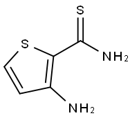 2-Thiophenecarbothioamide, 3-amino- Structure