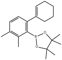 2-(6-Cyclohexenyl-2,3-dimethylphenyl)-4,4,5,5-tetramethyl-1,3,2-dioxaborolane Structure