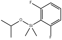 Benzene, 2-[dimethyl(1-methylethoxy)silyl]-1,3-difluoro- Struktur