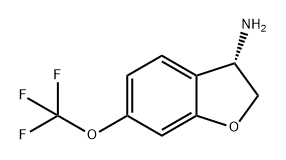 3-Benzofuranamine, 2,3-dihydro-6-(trifluoromethoxy)-, (3S)- 化学構造式