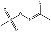 Ethanimidoyl chloride, N-[(methylsulfonyl)oxy]-, (1Z)- 化学構造式