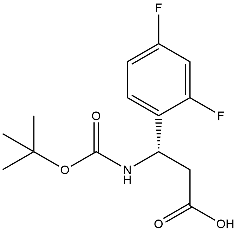 Benzenepropanoic acid, β-[[(1,1-dimethylethoxy)carbonyl]amino]-2,4-difluoro-, (βS)-|