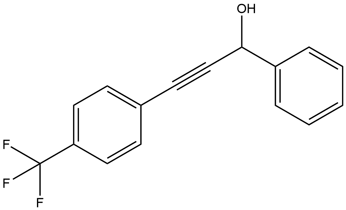 α-[2-[4-(Trifluoromethyl)phenyl]ethynyl]benzenemethanol Structure