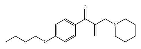 2-Propen-1-one, 1-(4-butoxyphenyl)-2-(1-piperidinylmethyl)- Structure