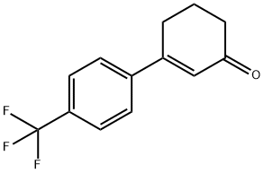 2-Cyclohexen-1-one, 3-[4-(trifluoromethyl)phenyl]- Structure