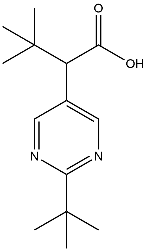 5-Pyrimidineacetic acid, -alpha-,2-bis(1,1-dimethylethyl)-, (+)- (9CI),122936-60-1,结构式