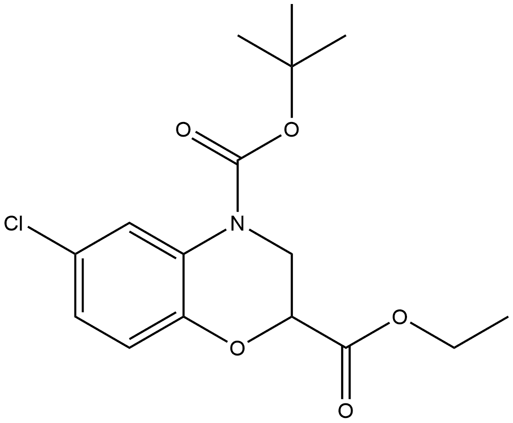 1229827-27-3 4-(叔丁基)2-乙基6-氯-2,3-二氢-4H-苯并[B][1,4]噁嗪-2,4-二羧酸酯