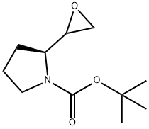 1-Pyrrolidinecarboxylic acid, 2-(2-oxiranyl)-, 1,1-dimethylethyl ester, (2S)- 化学構造式