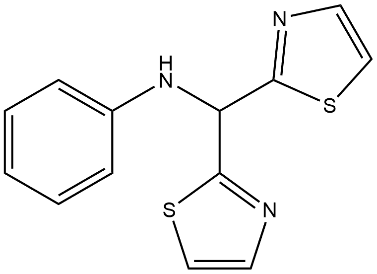 2-Thiazolemethanamine, N-phenyl-α-2-thiazolyl- Struktur