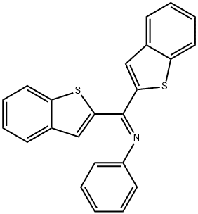 Benzenamine, N-[bis(benzo[b]thien-2-yl)methylene]- Structure