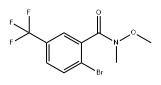 Benzamide, 2-bromo-N-methoxy-N-methyl-5-(trifluoromethyl)-,1232407-40-7,结构式