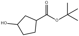 tert-Butyl 3-hydroxycyclopentanecarboxylate,123258-59-3,结构式