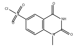 6-Quinazolinesulfonyl chloride, 1,2,3,4-tetrahydro-1-methyl-2,4-dioxo-,1232775-11-9,结构式