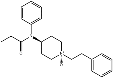 Propanamide, N-[cis-1-oxido-1-(2-phenylethyl)-4-piperidinyl]-N-phenyl- 结构式