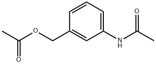 Acetamide, N-[3-[(acetyloxy)methyl]phenyl]- 化学構造式