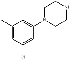 Piperazine, 1-(3-chloro-5-methylphenyl)- Struktur