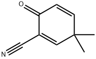 1,4-Cyclohexadiene-1-carbonitrile, 3,3-dimethyl-6-oxo-,123395-80-2,结构式