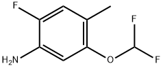 5-(二氟甲氧基)-2-氟-4-甲基苯胺 结构式