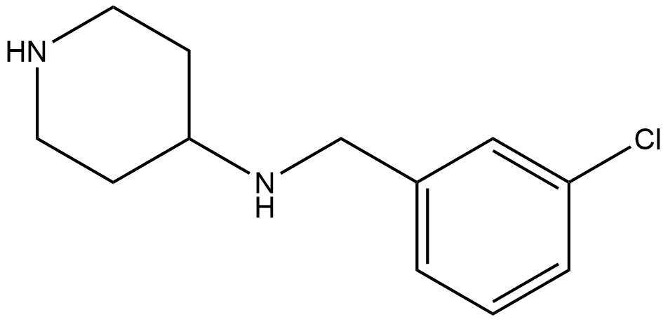 N-(3-Chlorobenzyl)piperidine-4-amine Struktur