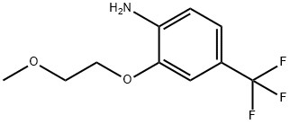 2-(2-Methoxyethoxy)-4-(trifluoromethyl)aniline 化学構造式