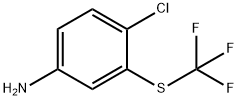 Benzenamine, 4-chloro-3-[(trifluoromethyl)thio]- Structure